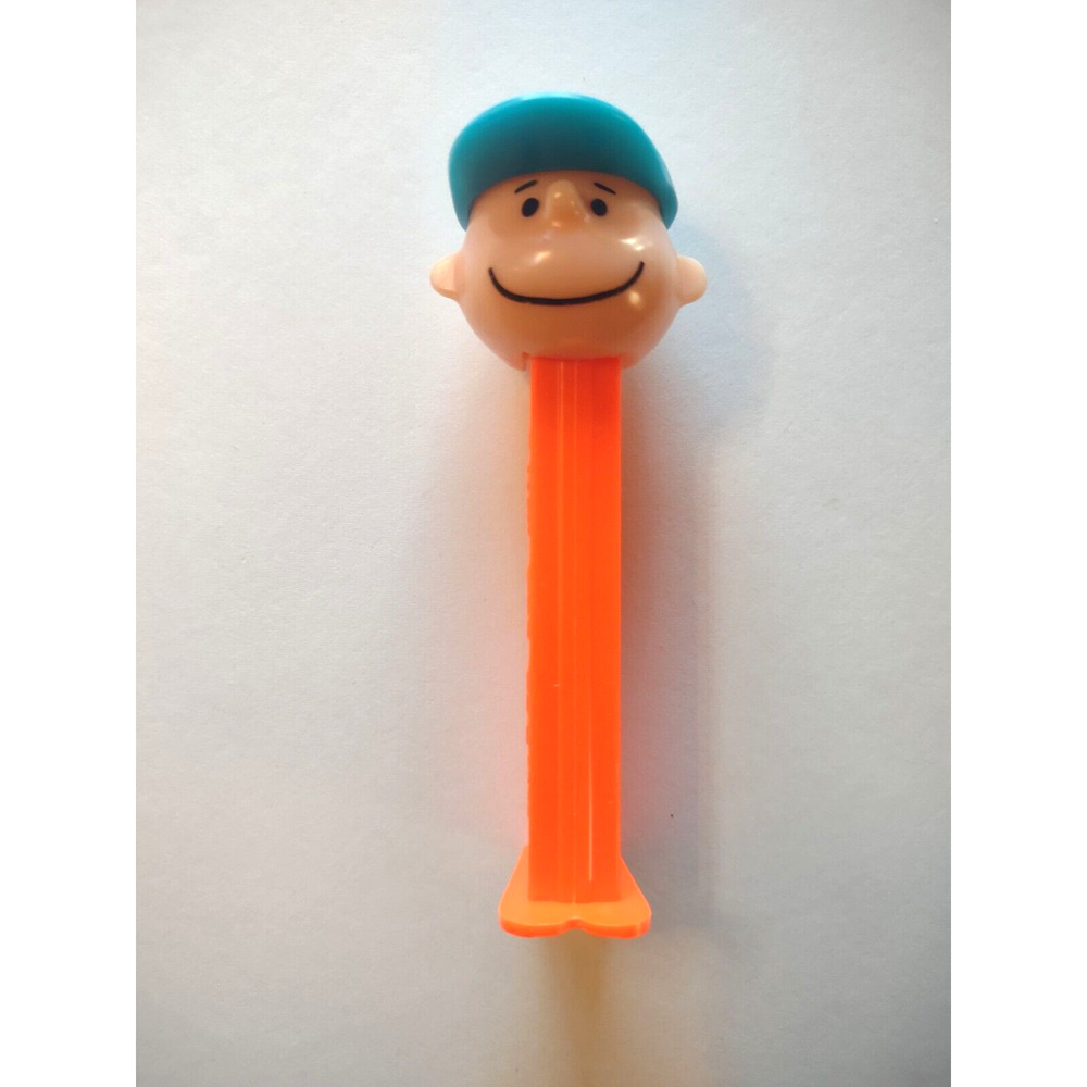Pez Charlie Brown Peanuts Gang Candy Container Slovenia Orange Cartoon Comics